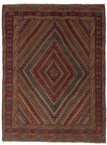 絨毯 オリエンタル キリム ゴルバリヤスタ 145X185 ブラック/茶色 (ウール, アフガニスタン)