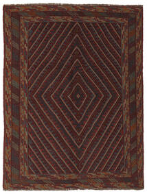145X185 絨毯 キリム ゴルバリヤスタ オリエンタル ブラック/茶色 (ウール, アフガニスタン) Carpetvista