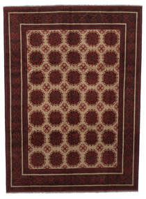 252X344 Afghan Khal Mohammadi Rug Oriental Black/Brown Large (Wool, Afghanistan) Carpetvista
