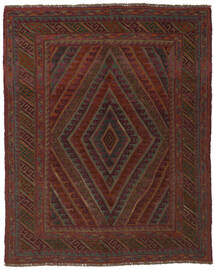 150X185 Kelim Golbarjasta Teppich Orientalischer Schwarz/Dunkelrot (Wolle, Afghanistan) Carpetvista