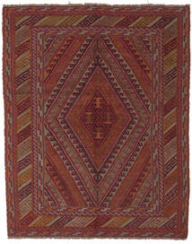 150X185 絨毯 オリエンタル キリム ゴルバリヤスタ ダークレッド/茶色 (ウール, アフガニスタン) Carpetvista