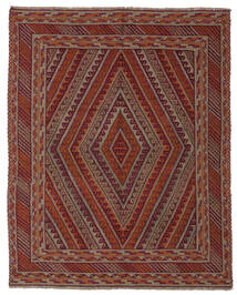 153X185 Tapete Oriental Kilim Golbarjasta Vermelho Escuro/Preto (Lã, Afeganistão) Carpetvista
