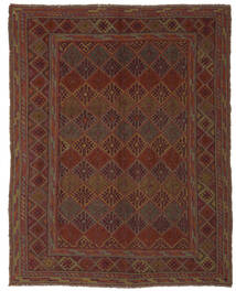 155X190 絨毯 キリム ゴルバリヤスタ オリエンタル ブラック/茶色 (ウール, アフガニスタン) Carpetvista