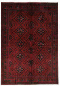 168X238 Afghan Khal Mohammadi Rug Black/Dark Red Afghanistan Carpetvista