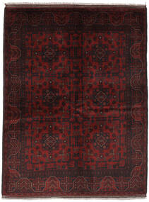 Alfombra Oriental Afghan Khal Mohammadi 150X194 Negro/Rojo Oscuro (Lana, Afganistán)