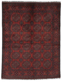  Oriental Afghan Khal Mohammadi Rug 145X190 Black/Dark Red Wool, Afghanistan Carpetvista