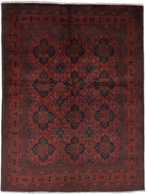  Orientalisk Afghan Khal Mohammadi Matta 146X196 Svart/Mörkröd Ull, Afghanistan Carpetvista