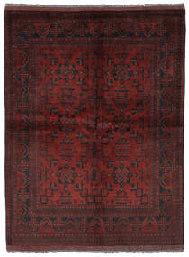 154X200 Tappeto Orientale Afghan Khal Mohammadi Nero/Rosso Scuro (Lana, Afghanistan) Carpetvista