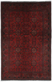 絨毯 アフガン Khal Mohammadi 126X196 ブラック/ダークレッド (ウール, アフガニスタン)