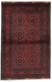  97X152 Afghan Khal Mohammadi Rug Black/Dark Red Afghanistan Carpetvista