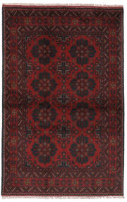 99X153 Afghan Khal Mohammadi Matta Orientalisk Svart/Mörkröd (Ull, Afghanistan) Carpetvista