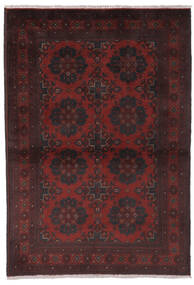 100X148 Afghan Khal Mohammadi Teppe Orientalsk Svart/Mørk Rød (Ull, Afghanistan) Carpetvista