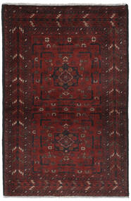 94X145 絨毯 アフガン Khal Mohammadi オリエンタル ブラック/ダークレッド (ウール, アフガニスタン) Carpetvista