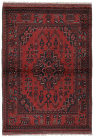  102X147 Afghan Khal Mohammadi Teppe Svart/Mørk Rød Afghanistan Carpetvista