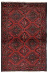  Afghan Khal Mohammadi Tapis 99X148 De Laine Noir/Rouge Foncé Petit Carpetvista