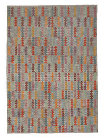 絨毯 オリエンタル キリム アフガン オールド スタイル 251X350 茶色/ダークイエロー 大きな (ウール, アフガニスタン)