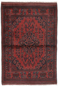  Afegão Khal Mohammadi Tapete 96X147 Lã Preto/Vermelho Escuro Pequeno Carpetvista