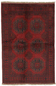  Afghan Khal Mohammadi Matot 120X179 Villamatto Musta/Tummanpunainen Pieni Matto Carpetvista