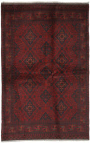128X197 絨毯 アフガン Khal Mohammadi オリエンタル ブラック/ダークレッド (ウール, アフガニスタン) Carpetvista