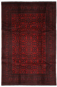 193X290 絨毯 オリエンタル アフガン Khal Mohammadi ブラック/ダークレッド (ウール, アフガニスタン) Carpetvista