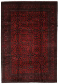 絨毯 オリエンタル アフガン Khal Mohammadi 200X295 ブラック/ダークレッド (ウール, アフガニスタン)