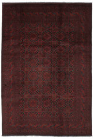 絨毯 オリエンタル アフガン Khal Mohammadi 199X290 ブラック/ダークレッド (ウール, アフガニスタン)
