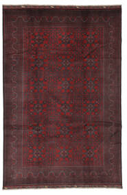 197X294 絨毯 オリエンタル アフガン Khal Mohammadi ブラック/ダークレッド (ウール, アフガニスタン) Carpetvista