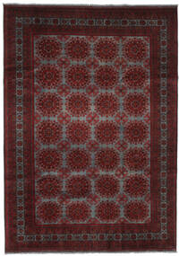 201X284 Tapete Oriental Afegão Khal Mohammadi Preto/Vermelho Escuro (Lã, Afeganistão) Carpetvista