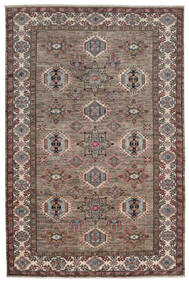  Oriental Kazak Ariana Rug 201X301 Brown/Black Wool, Afghanistan Carpetvista