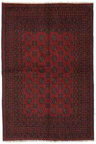 Afghan Fine Matot Matto 157X235 Musta/Tummanpunainen Villa, Afganistan Carpetvista