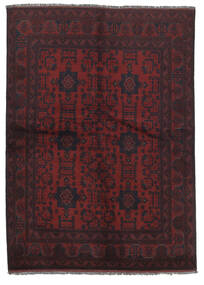  Itämainen Afghan Khal Mohammadi Matot Matto 141X200 Musta/Tummanpunainen Villa, Afganistan Carpetvista