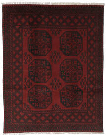 Afghan Fine Rug 143X177 Black/Dark Red Wool, Afghanistan Carpetvista
