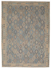  297X395 Grande Kilim Afegão Old Style Tapete Lã, Carpetvista