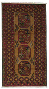  Oosters Afghan Fine Vloerkleed 103X193 Zwart/Bruin Wol, Afghanistan Carpetvista
