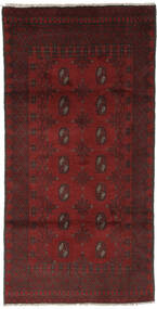  92X185 Medaillon Klein Afghan Fine Teppich Wolle, Carpetvista