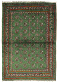  Afghan Fine Tapis 105X150 De Laine Noir/Vert Foncé Petit Carpetvista