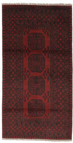  98X191 Medaillon Klein Afghan Fine Teppich Wolle, Carpetvista