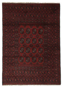 Afghan Fine Matot 114X165 Musta/Tummanpunainen Carpetvista