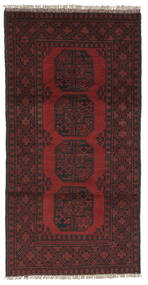 96X190 Medalhão Pequeno Afegão Fine Tapete Lã, Carpetvista