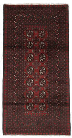  94X185 Medaillon Klein Afghan Fine Teppich Wolle, Carpetvista