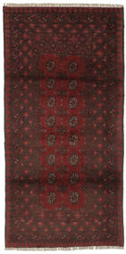  92X191 Medaillon Klein Afghan Fine Teppich Wolle, Carpetvista
