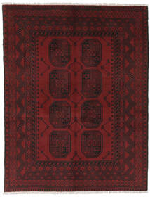  143X190 Médaillon Petit Afghan Fine Tapis Laine, Carpetvista