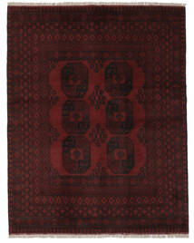  151X188 Médaillon Petit Afghan Fine Tapis Laine, Carpetvista
