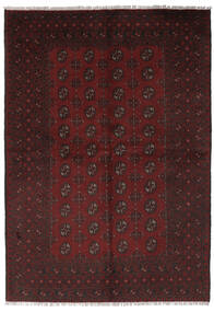  Afghan Fine Matot 156X235 Musta/Tummanpunainen Carpetvista