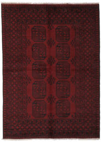 絨毯 オリエンタル アフガン Fine 162X226 ブラック/ダークレッド (ウール, アフガニスタン)
