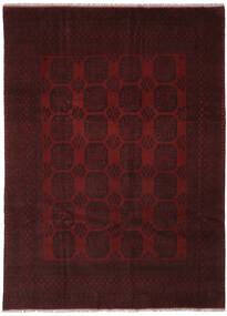  Oriental Afghan Fine Rug 242X338 Black Wool, Afghanistan Carpetvista