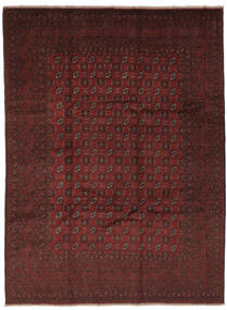 Afghan Fine Rug 245X335 Black/Dark Red Wool, Afghanistan Carpetvista
