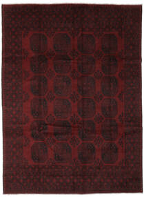  Orientalsk Afghan Fine Teppe 252X333 Svart/Mørk Rød Stort Ull, Afghanistan Carpetvista