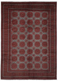  Afghan Khal Mohammadi Matot 255X343 Villamatto Musta/Tummanpunainen Suuri Matto Carpetvista