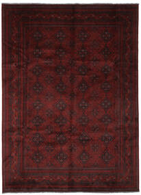  Afghan Khal Mohammadi Matot 252X340 Villamatto Musta/Tummanpunainen Suuri Matto Carpetvista